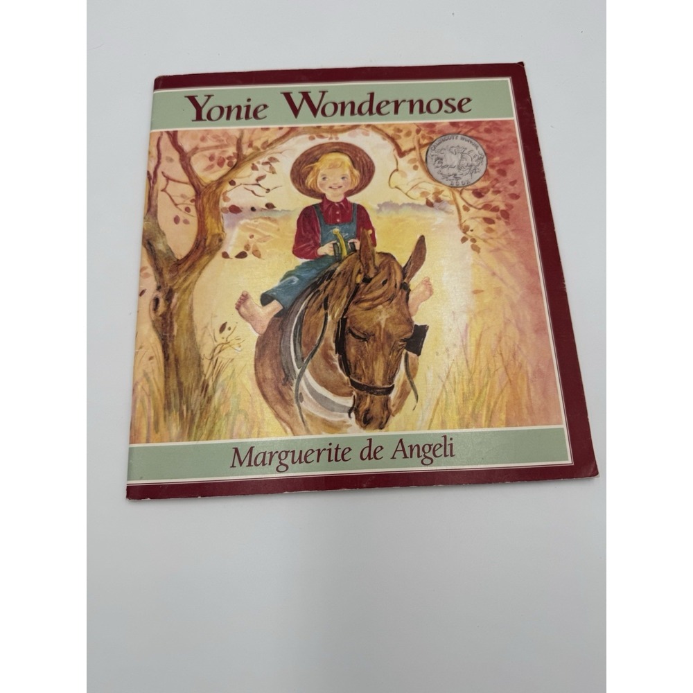 Yonie Wondernose by Marguerite de Angeli 1989 HC Children's Book Caldecott Honor